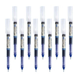 Maxbell 10x Classic Roller Ball Pens 0.5mm Fine Point Printing Adults Writing Blue