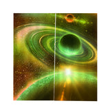 Max 2 Panel Printed Curtain, Thermal Insulated Curtain Drape Universe