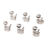 Maxbell 3R + 3L Electric Guitar Parts Tuning Pegs Tuners String Machine Heads Silver