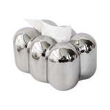 Maxbell Toilet Paper Holder Box Practical Cute for NightStand Tabletop Living Room Argent