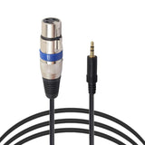 Max XLR 3-Pin Male to 3.5mm 1/8" Stereo Plug Shielded Microphone Mic Cable 3m