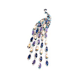 Maxbell Brooch Pin Rhinestone Party Office Brooch Pin Suit Corsage Elegant Decor Purple