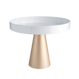 Maxbell Nordic Style Metal Cake Stand 8/10inch Wedding Cake Fondant Display Plate 10 inch