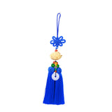 Maxbell Car Pendant Lotus Shape Lucky Car Dangling Ornament Rear View Mirror Pendant Blue