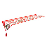 Maxbell Christmas Tablecloth Multipurpose Reusable for Party Gatherings Holiday Style E