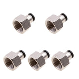 Max 5PCS Air Water Hose Tube Push In Female Thread Pneumatic Fittings DPCF8-04