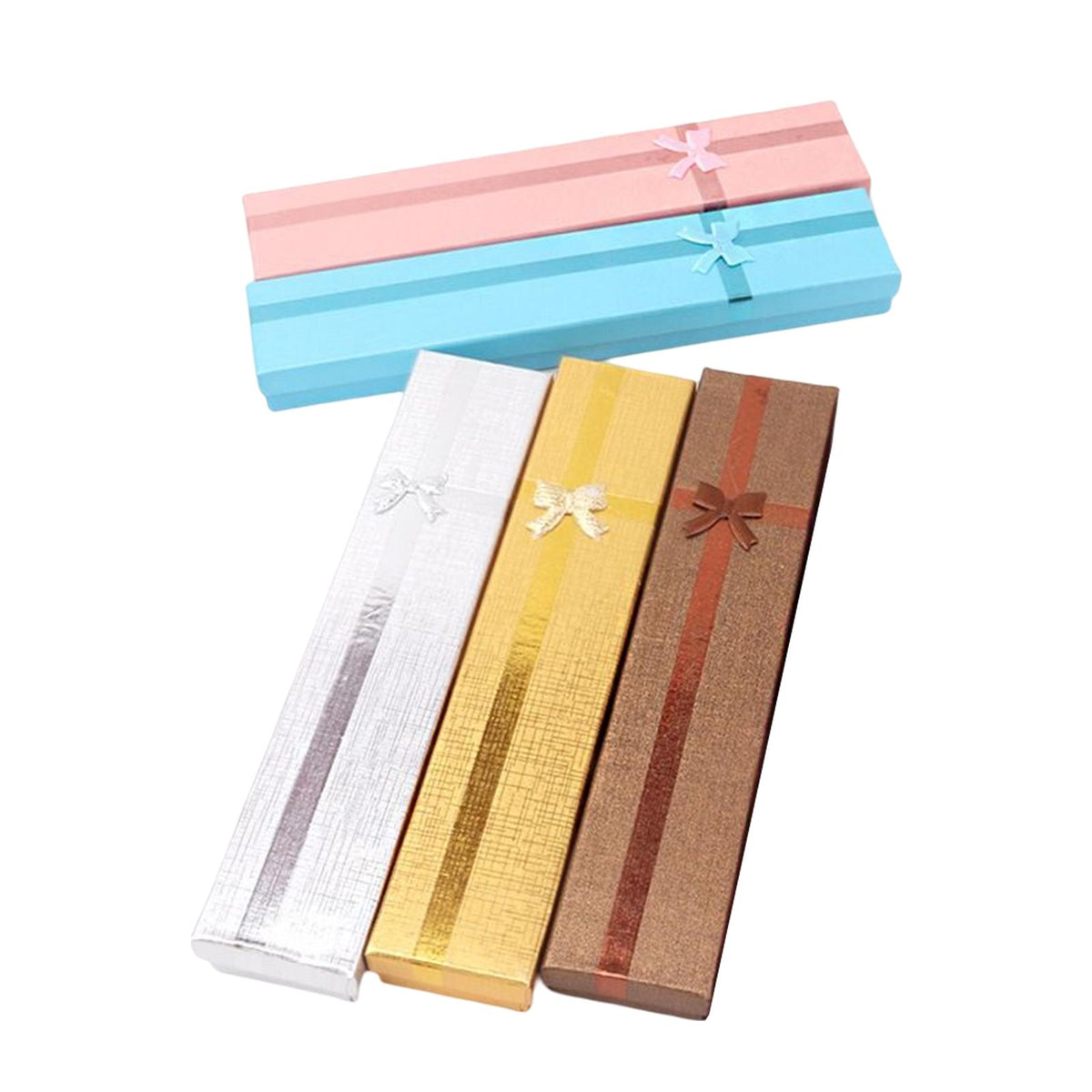 Maxbell Gift Box Gift Wrapping Jewelry Packaging for Parties Wedding Christmas 5Pcs Rectangle
