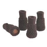 Max 4 Pieces Furniture Chair Leg Socks for Hardwood Floor Protectors Coffee