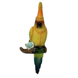 Max Simulation Parrot Bird Sculpture, Wall Hanging B