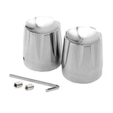 Max 2pcs Front Wheel Axle Nut Cap Cover for Harley Softail XL883 XL1200 Silver
