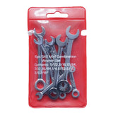 Maxbell 10 pcs Combination Spanner Wrench Set Mini wrench set English System Set