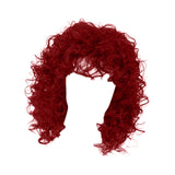 Maxbell Lady Short Curly Wig Wavy 33cm Synthetic Fiber for Dating Work Wedding Red Brown