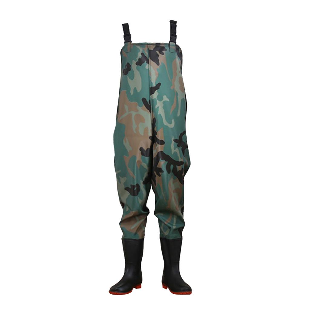 Maxbell Chest Wading Stocking Boots Overalls Waterproof Hunting Fishing Pants 41