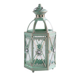 Maxbell Candle Holder Lantern Wind Lamp Candlestick Hanging for Garden Wedding Yard Green