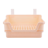 Maxbell Rabbit Toilet Box Hamster Indoor Potty Trainer Corner Litter Guinea Pig Pets Beige