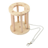 Maxbell Hay Feeder Rack Rabbit Natural Wooden Hay Manger Food Dispenser
