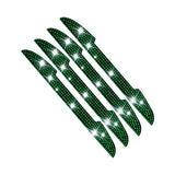 Maxbell 4Pcs Car Door Side Edge Guards Protector for Rearview Mirror Cover Green