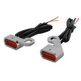 Maxbell LED Turn Signal Indicator Light for Harley Sportster 883 1200 Silver Orange