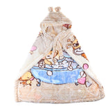 Maxbell Newborn Baby Hooded Cloak Poncho Jacket Outwear Kids Warm Coat Cream