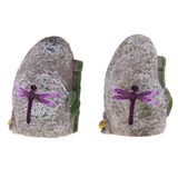 Max Resin Rockery Stone Fairy Garden Ornament Micro Landscape Bamboo 2pcs