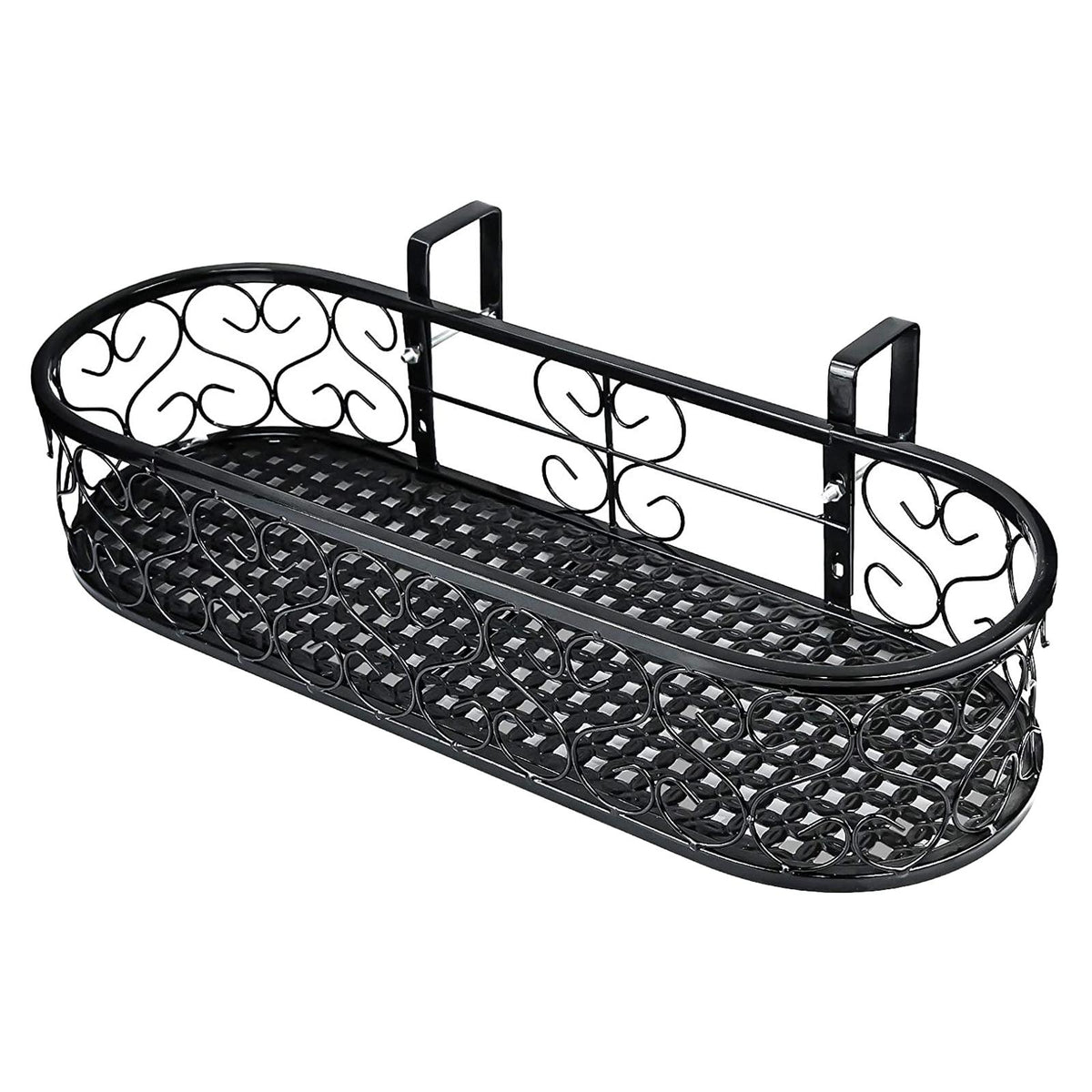 Maxbell Flower Pot Holder Rack Planter Hanger Deck Porch Outdoor 1 Layer 60x20x12cm