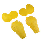 Max Motorcycle Motocross CE Approved Armour Hip & Knee Protection Pads Yellow