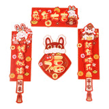 Maxbell Chinese New Year Couplets Traditional Spring Festival Porch Sign for StyleA