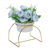 Maxbell Artificial Flowers Wedding Party Flowers Indoor Outdoor Decor Light Blue