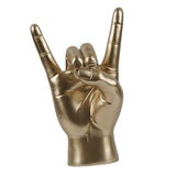 Maxbell Rock Hand Gesture Statue Art Finger Sculpture for Apartment Living Room Cafe Right Hand