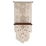 Maxbell Boho Wall Shelf Macrame Wall Decor Woven Rope Home Decor Bedroom Plant