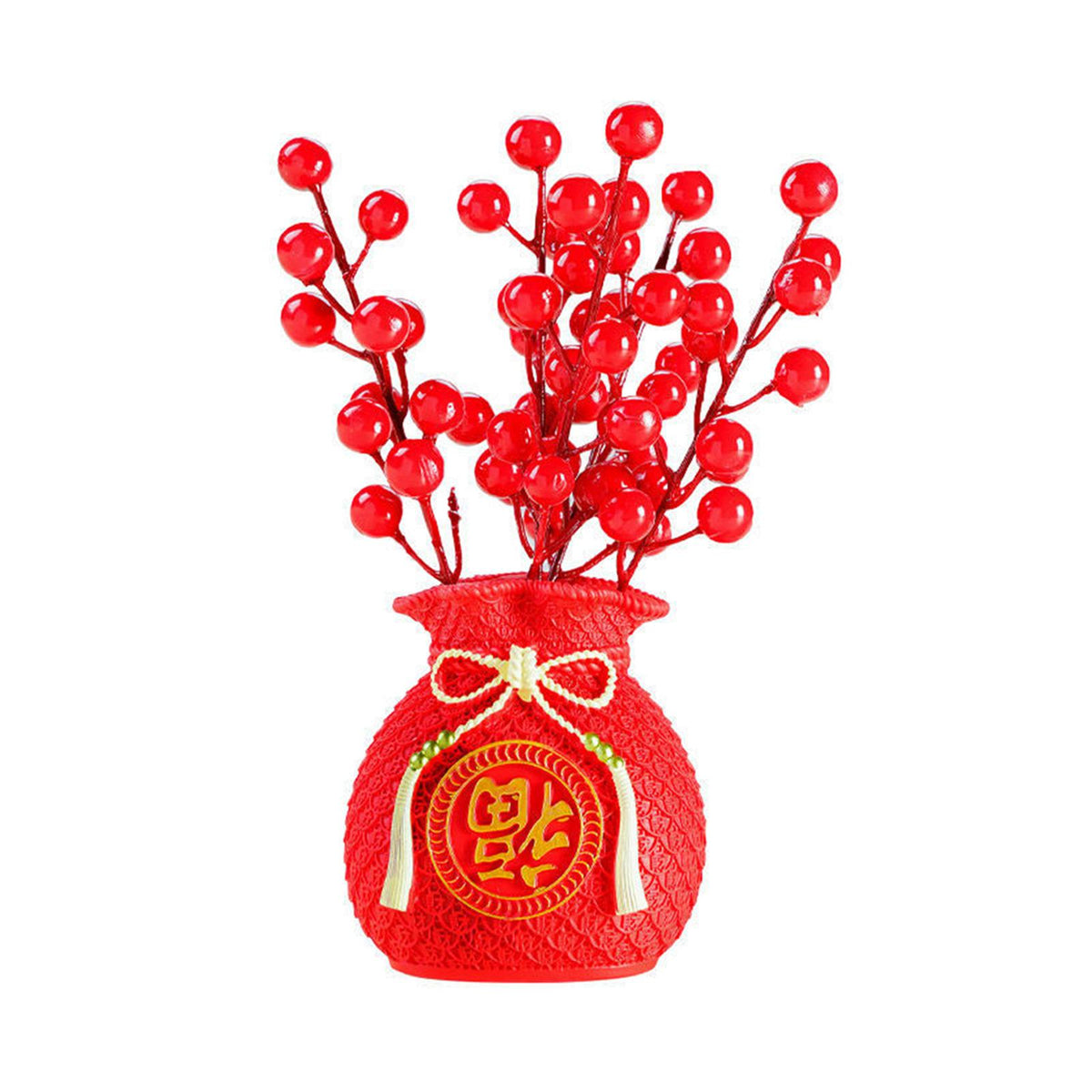 Maxbell Resin Flowers Vase Flower Pot Artificial Potted Flower Art Crafts for Office