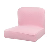 Max Short Low Back Stretch Dining Chair Cover Bar Stool Seat Slipcover Pink