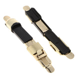 Maxbell 2pcs Metal Fishing Reel Seat Fishing Rod Clip Pole Fitted Deck DIY Gold
