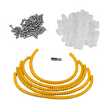 Max Maxb 100 Pack Rope Light P-Style Mounting Clips with Compatible Stainless 0.313 inch