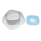 Maxbell Pet Dog Not Wet Mouth Splashing Floating Bowl Stainless Steel Dog Dish Blue
