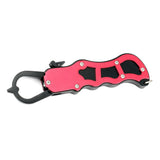 Maxbell Aluminum Alloy Fish Gripper Fish Holder Lip Gripper Fishing Grabber Red