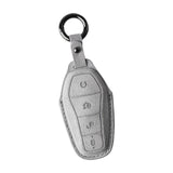 Maxbell Car Key Fob Cover Wear Resistant Key Case for Byd Seal Yuan Plus Atto 3 Gray