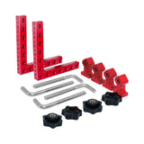 Maxbell 2 Pieces 90 Degree Positioning Square Clamp Kit for Shelving Cabinets