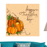 Maxbell Frameless Modern Oil Painting Wall Art Decal Sticker Panel 60x60cm Pumpkin