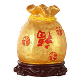 Maxbell Piggy Bank Crafts Figurine Saving Box Feng Shui Ornament for Home Decoration Inverted Fu