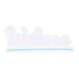 Maxbell LED Letter Light Sign Night Lamp USB Powered Reusable for Birthday Bedroom Pink Welcome