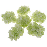 Maxbell Artificial Silk Hydrangea Flower Heads DIY Bouquet Wedding Decor Green