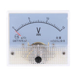 Max 85C1 DC Rectangle Ammeter Amp Current Tester Analog Panel Voltmeter 0-15 V