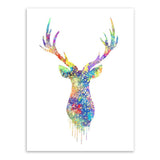 Maxbell 50x70cm Nordic Elk Modern Art Oil Painting Canvas Picture Wall Decor #2