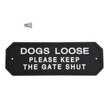 Max Maxb Flexible Garden Wall Gate Plaque Sign Plate Plaque DOGS LOOSE_1
