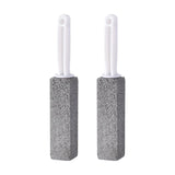 Maxbell Pumice Stone with Handle Limescale Remover for Swimming Pools Kitchen Tiles 2Pcs