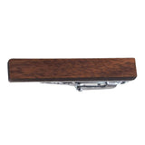 Max Mens Simple Wood Tie Clip Copper Fashion Necktie Clasp Tie Bar Walnut