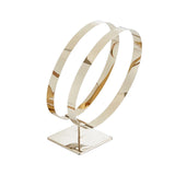 Maxbell Stainless Steel Belt Display Stands Double Loop for Store Display Props primary color