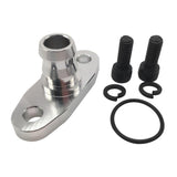 Maxbell 18mm Barb Garrett T3 T4 T04B Billet Aluminum Turbo Oil Drain Return Flange