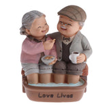 Max Lover Couple Fairy Doll House Miniatures Landscape Footbath